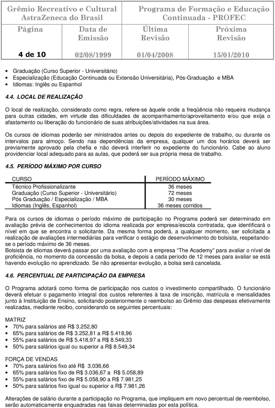 afastamento ou liberação do funcionário de suas atribuições/atividades na sua área.