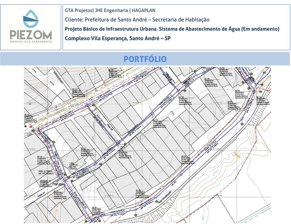 Projeto Básico de Infraestrutura Urbana.