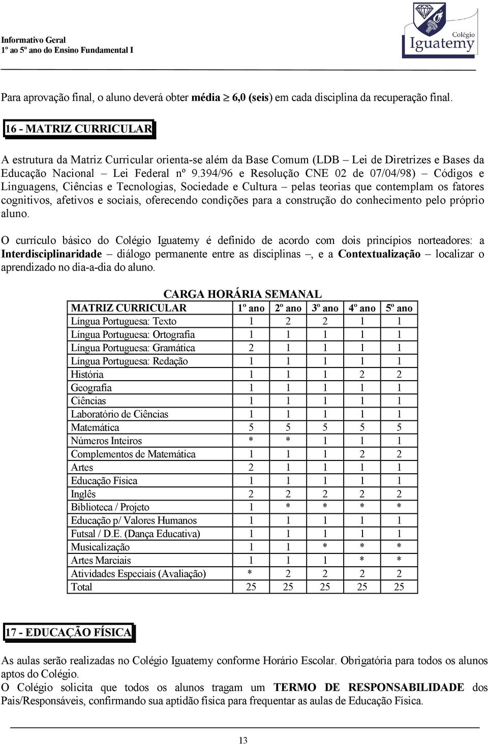 394/96 e Resolução CNE 02 de 07/04/98) Códigos e Linguagens, Ciências e Tecnologias, Sociedade e Cultura pelas teorias que contemplam os fatores cognitivos, afetivos e sociais, oferecendo condições