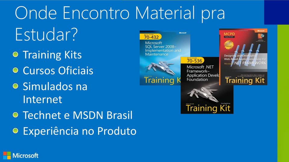 Training Kits Cursos Oficiais