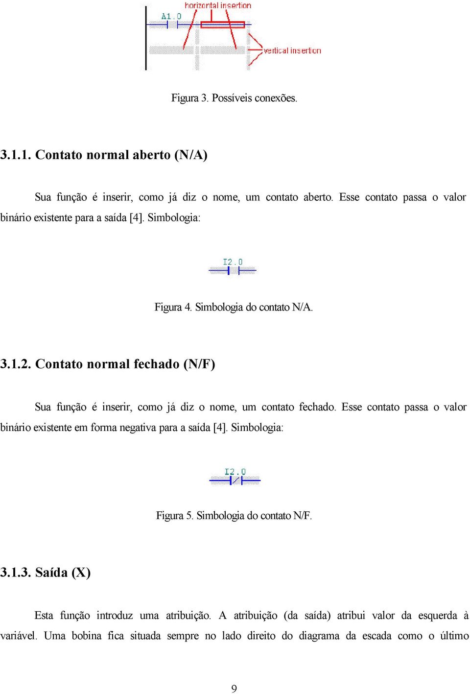 Contato normal fechado (N/F) Sua função é inserir, como já diz o nome, um contato fechado.