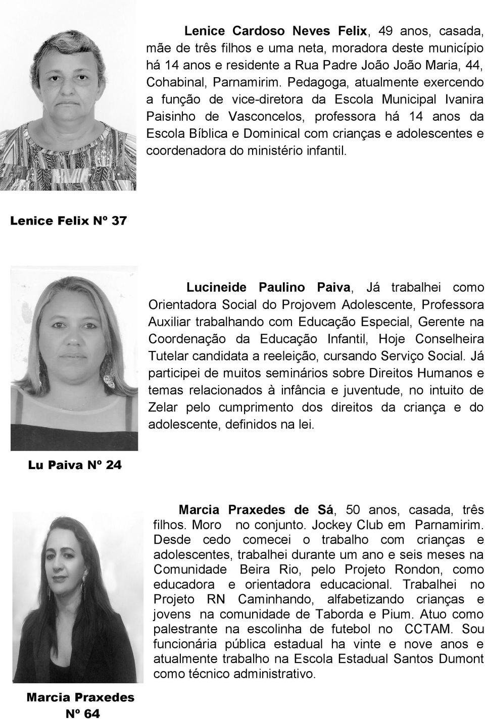 coordenadora do ministério infantil.