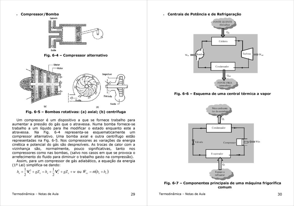 Numa bomba fornc- trabalho a um líquido ara lh modificar o tado nquanto t a atrava. Na Fig. 6- rrnta- qumaticamnt um comror altrnativo. Uma bomba axial outra cntrífugo tão rrntada na Fig. 6-5.