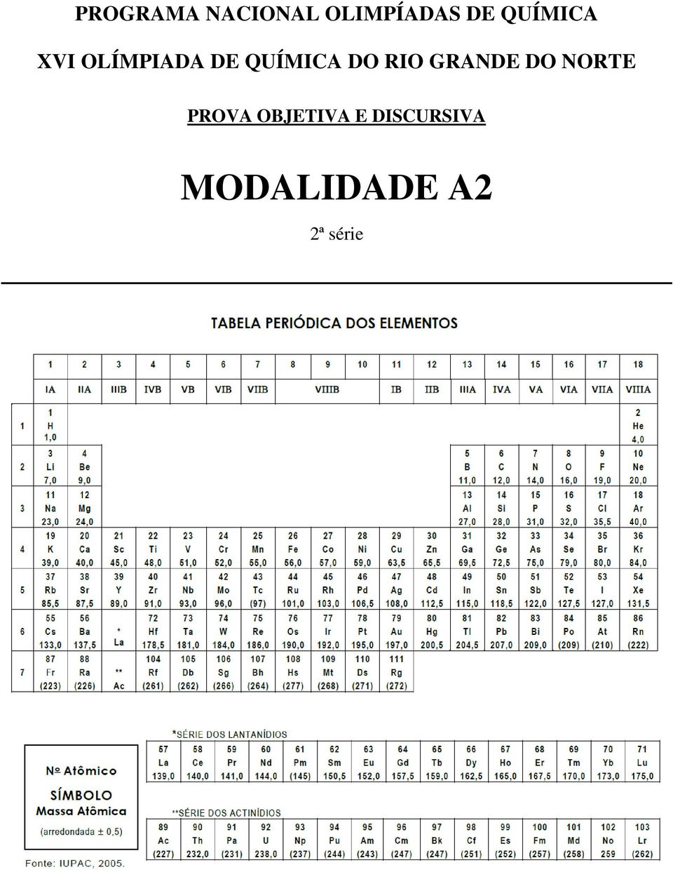 DO RIO GRANDE DO NORTE PROVA