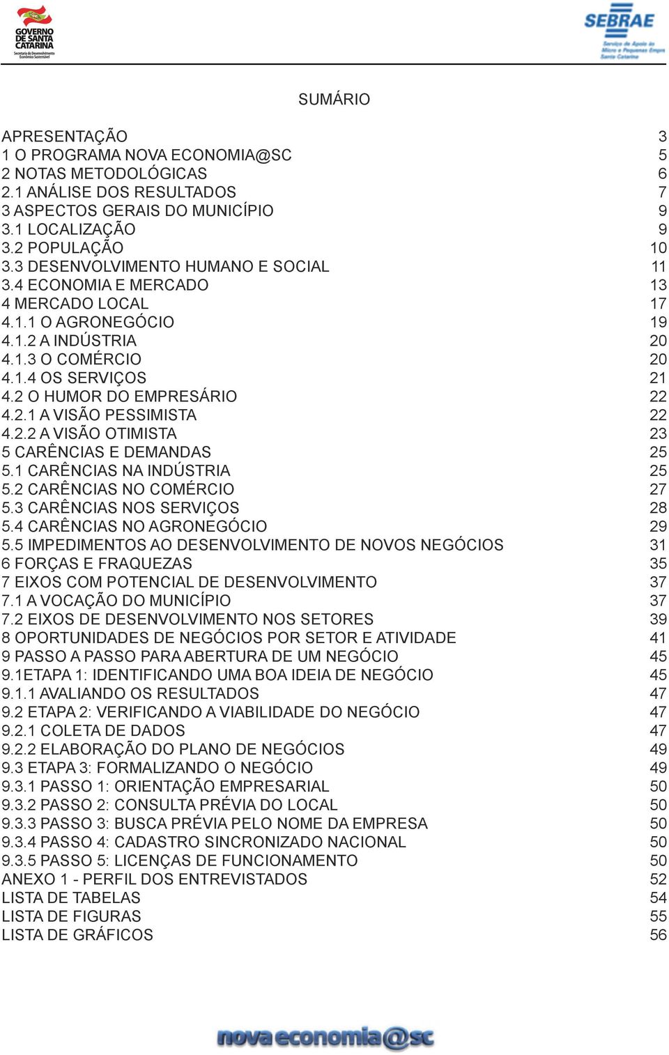 2.2 A VISÃO OTIMISTA 23 5 CARÊNCIAS E DEMANDAS 25 5.1 CARÊNCIAS NA INDÚSTRIA 25 5.2 CARÊNCIAS NO COMÉRCIO 27 5.3 CARÊNCIAS NOS SERVIÇOS 28 5.4 CARÊNCIAS NO AGRONEGÓCIO 29 5.