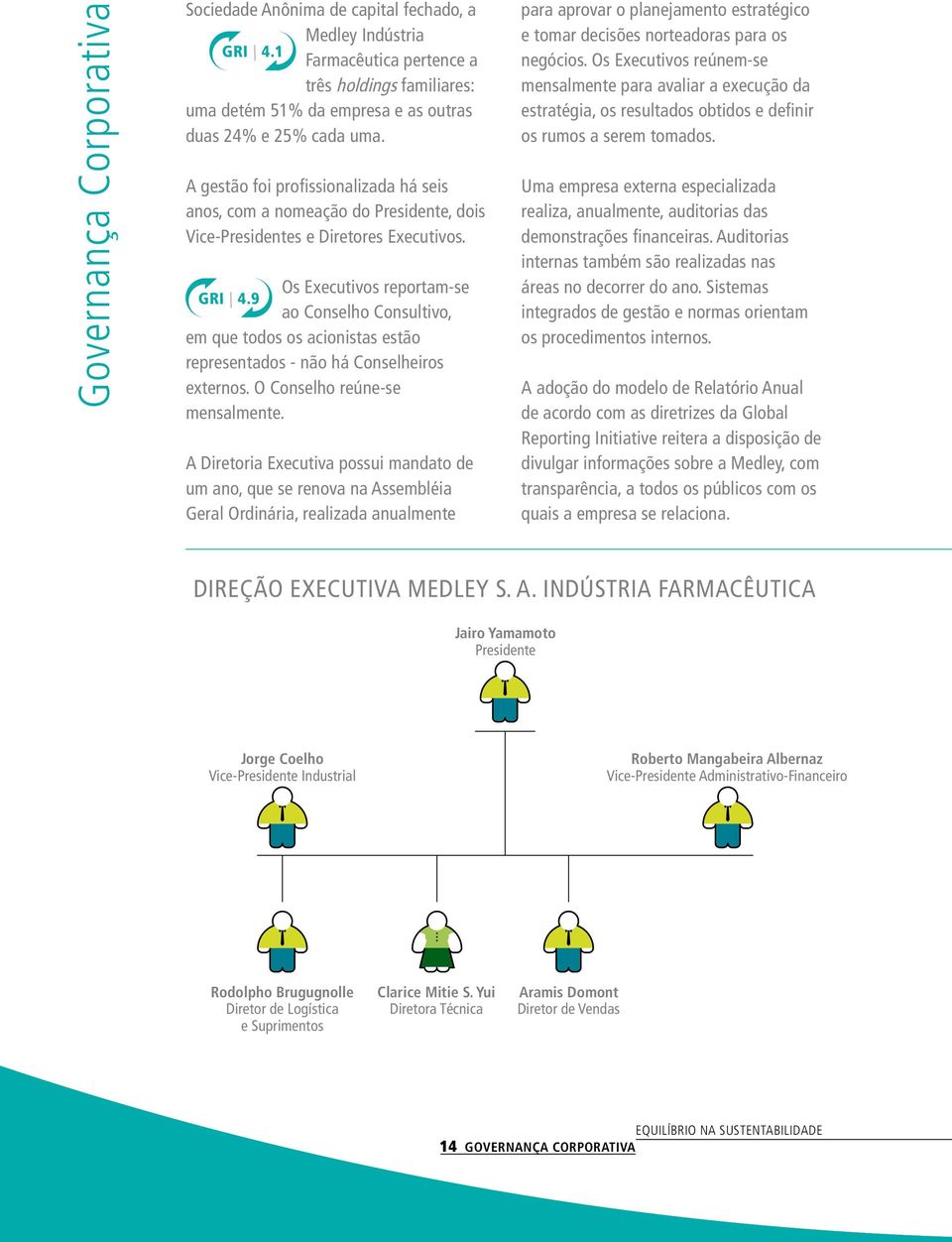 9 ao Conselho Consultivo, em que todos os acionistas estão representados - não há Conselheiros externos. O Conselho reúne-se mensalmente.