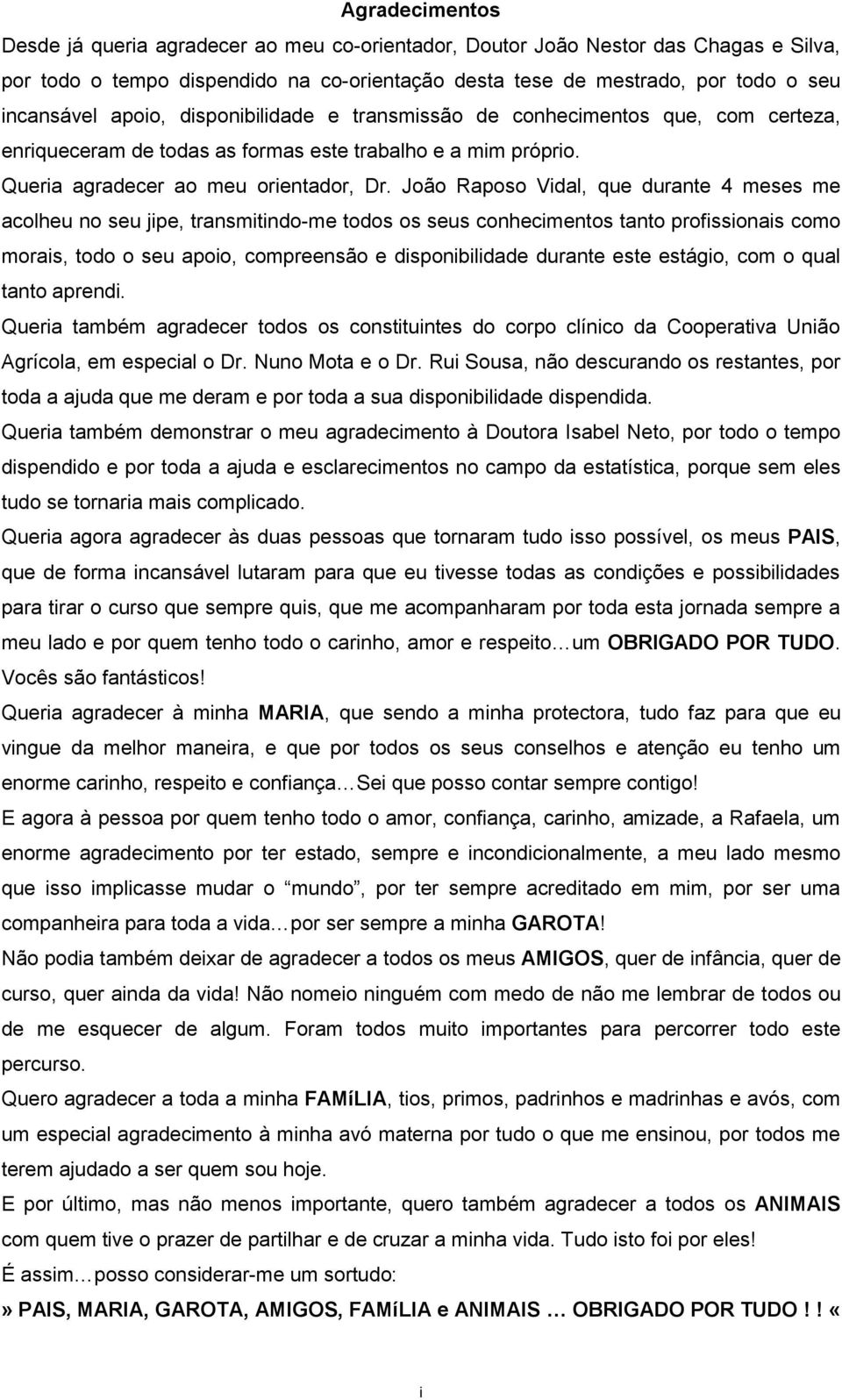 João Raposo Vidal, que durante 4 meses me acolheu no seu jipe, transmitindo-me todos os seus conhecimentos tanto profissionais como morais, todo o seu apoio, compreensão e disponibilidade durante