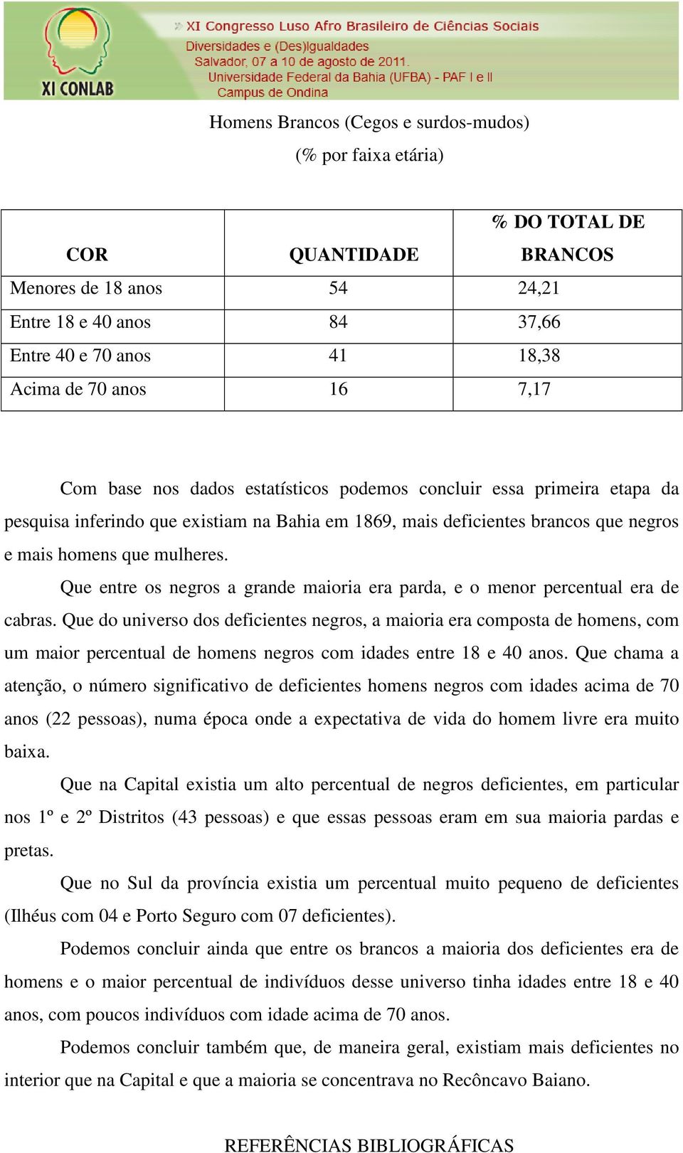 Que entre os negros a grande maioria era parda, e o menor percentual era de cabras.