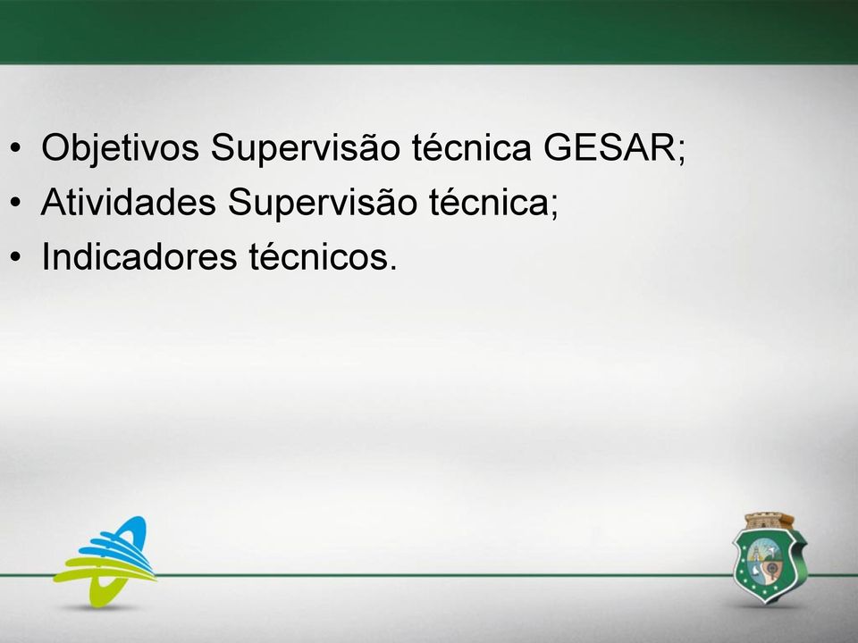 Atividades Supervisão