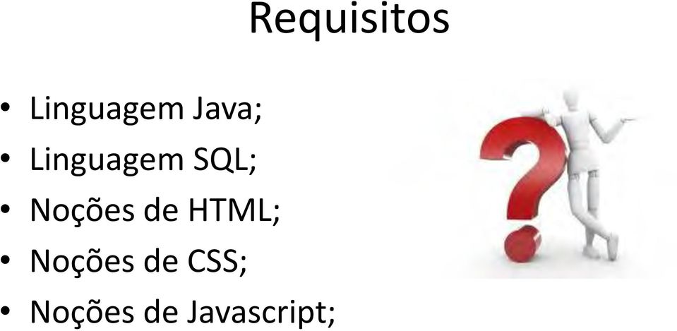 Noções de HTML; Noções