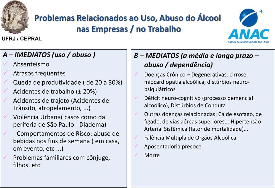 ..) Violência Urbana( casos como da periferia de São Paulo - Diadema) - Comportamentos de Risco: abuso de bebidas nos fins de semana ( em casa, em evento, etc.