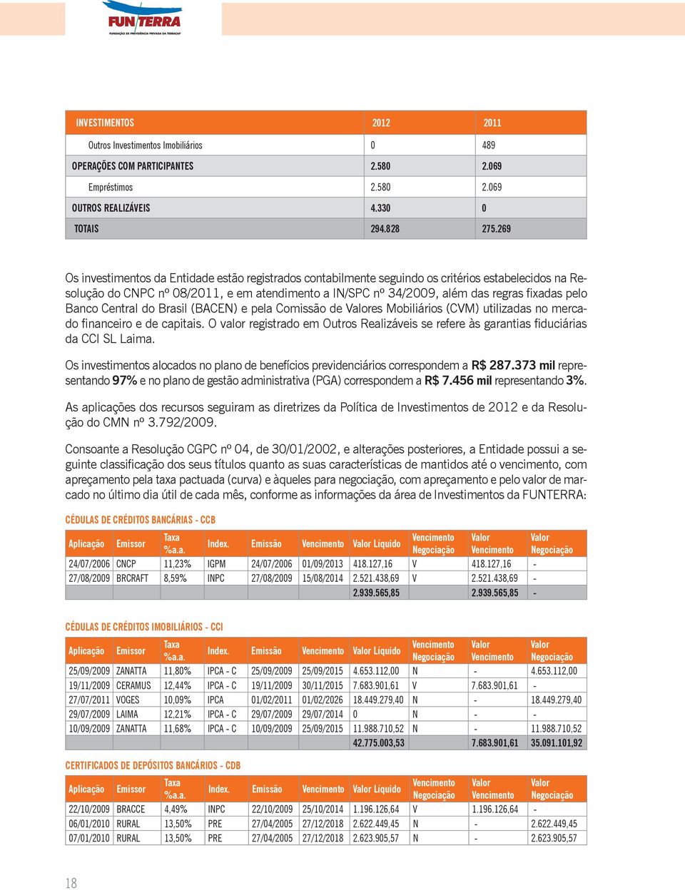 pelo Banco Central do Brasil (BACEN) e pela Comissão de Valores Mobiliários (CVM) utilizadas no mercado financeiro e de capitais.