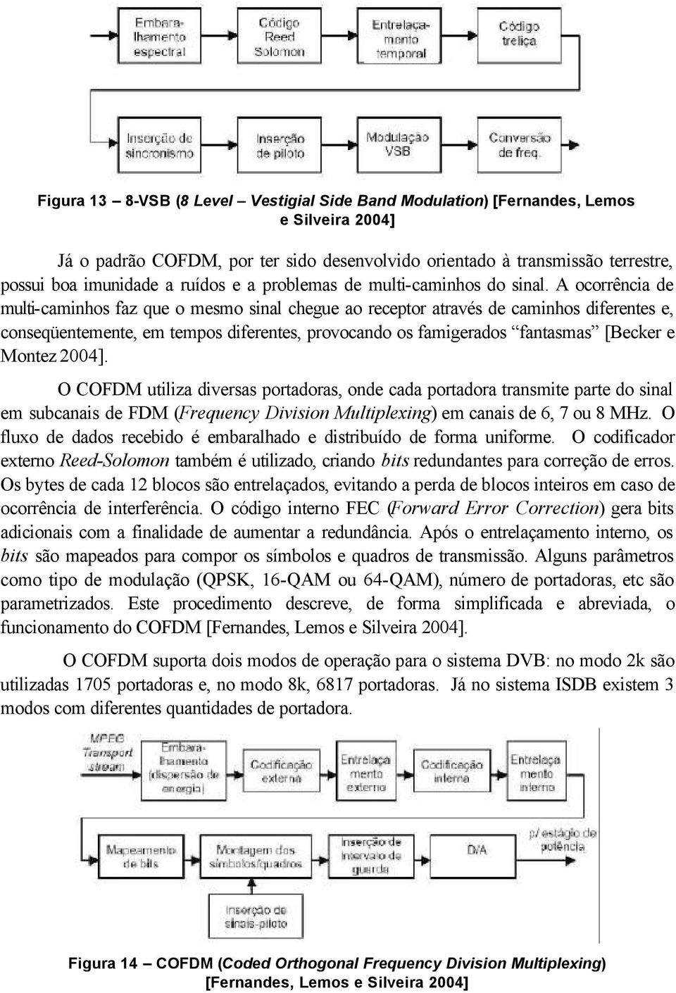 A ocorrência de multi-caminhos faz que o mesmo sinal chegue ao receptor através de caminhos diferentes e, conseqüentemente, em tempos diferentes, provocando os famigerados fantasmas [Becker e Montez