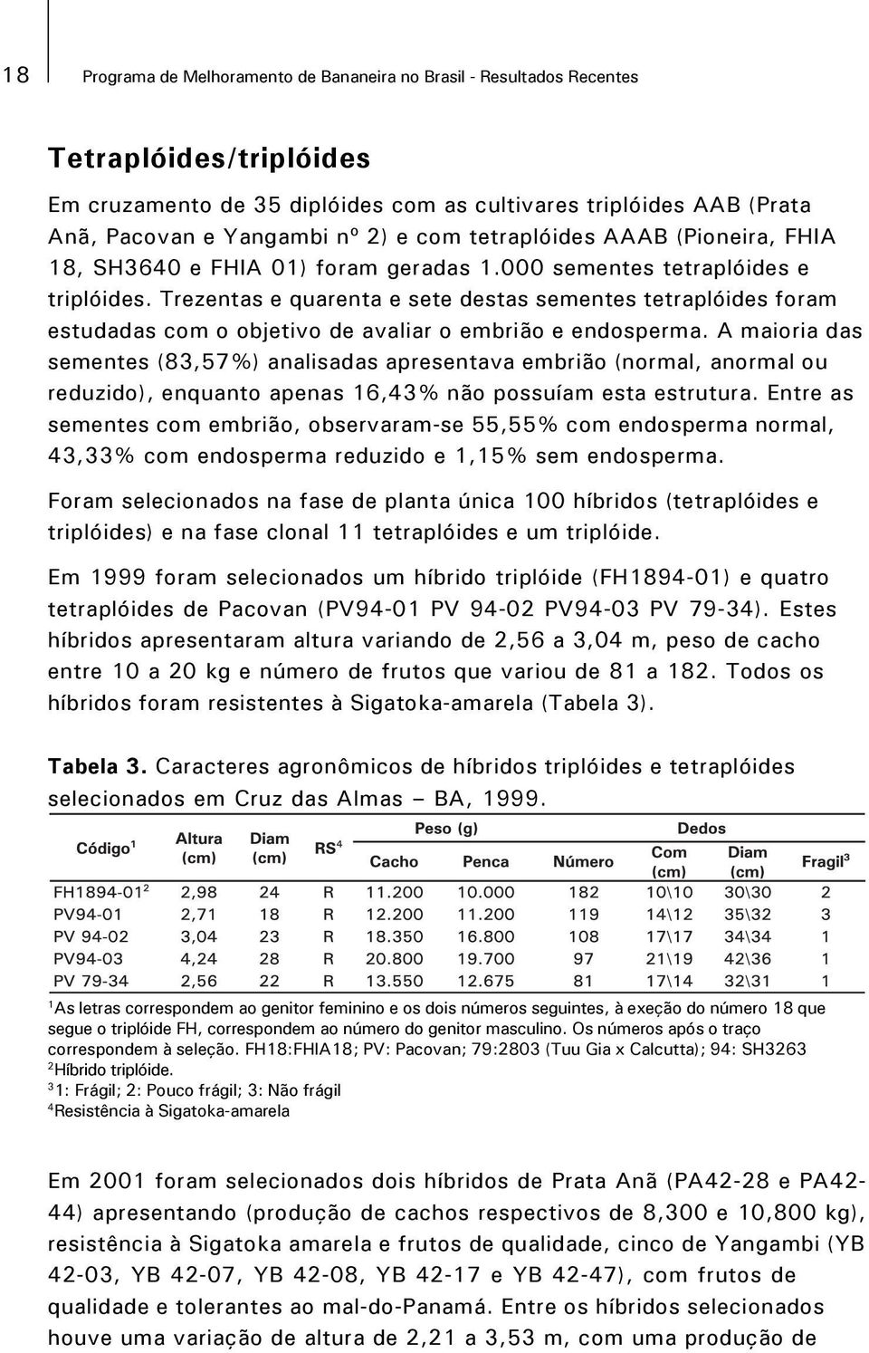 Trezentas e quarenta e sete destas sementes tetraplóides foram estudadas com o objetivo de avaliar o embrião e endosperma.