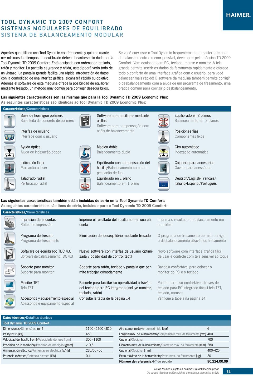 La pantalla grande facilita una rápida introducción de datos con la comodidad de una interfaz gráfica, alcanzará rápido su objetivo.