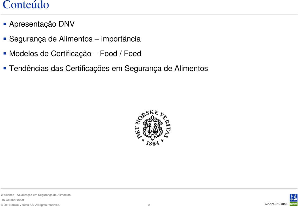 Certificação Food / Feed Tendências