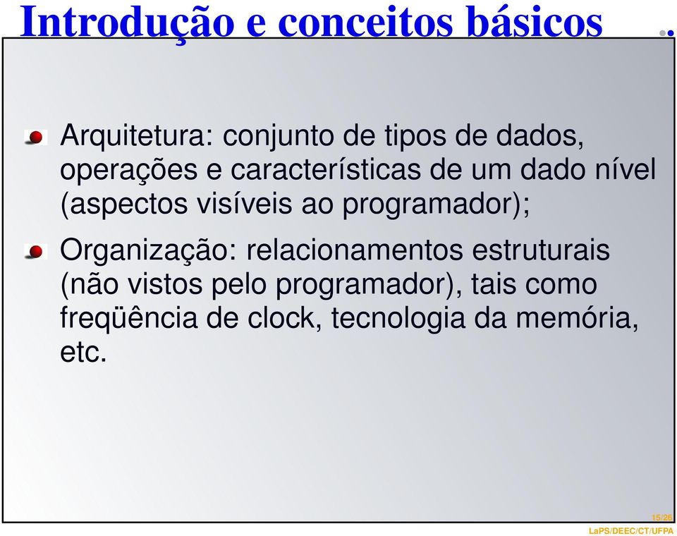 programador); Organização: relacionamentos estruturais (não