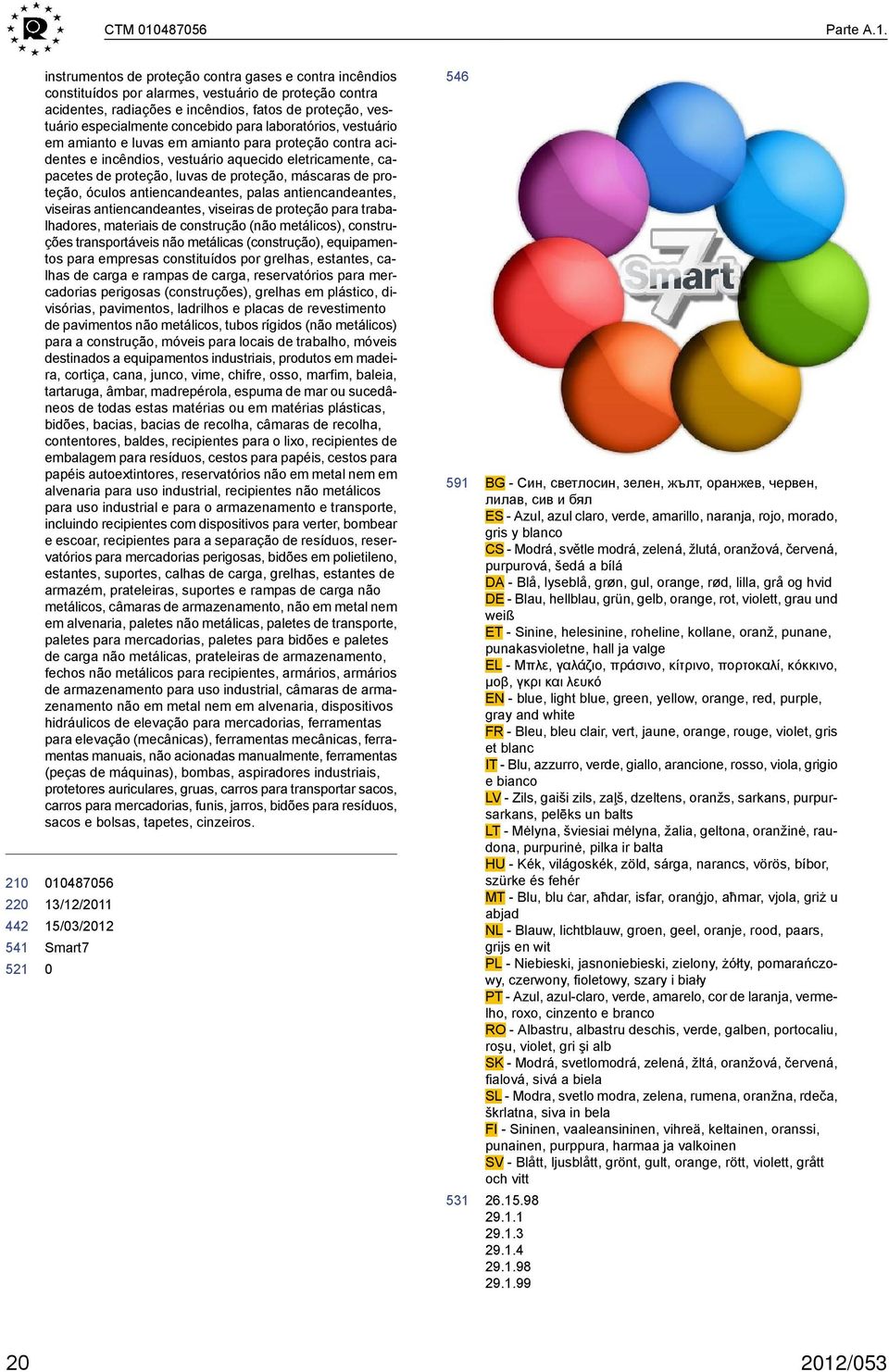 instrumentos de proteção contra gases e contra incêndios constituídos por alarmes, vestuário de proteção contra acidentes, radiações e incêndios, fatos de proteção, vestuário especialmente concebido