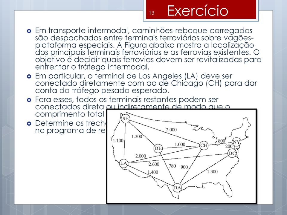 O objetivo é decidir quais ferrovias devem ser revitalizadas para enfrentar o tráfego intermodal.