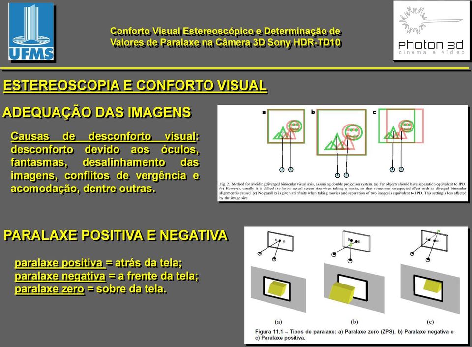 vergência e acomodação, dentre outras.