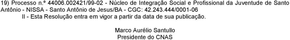 Juventude de Santo Antônio - NISSA - Santo Antônio de