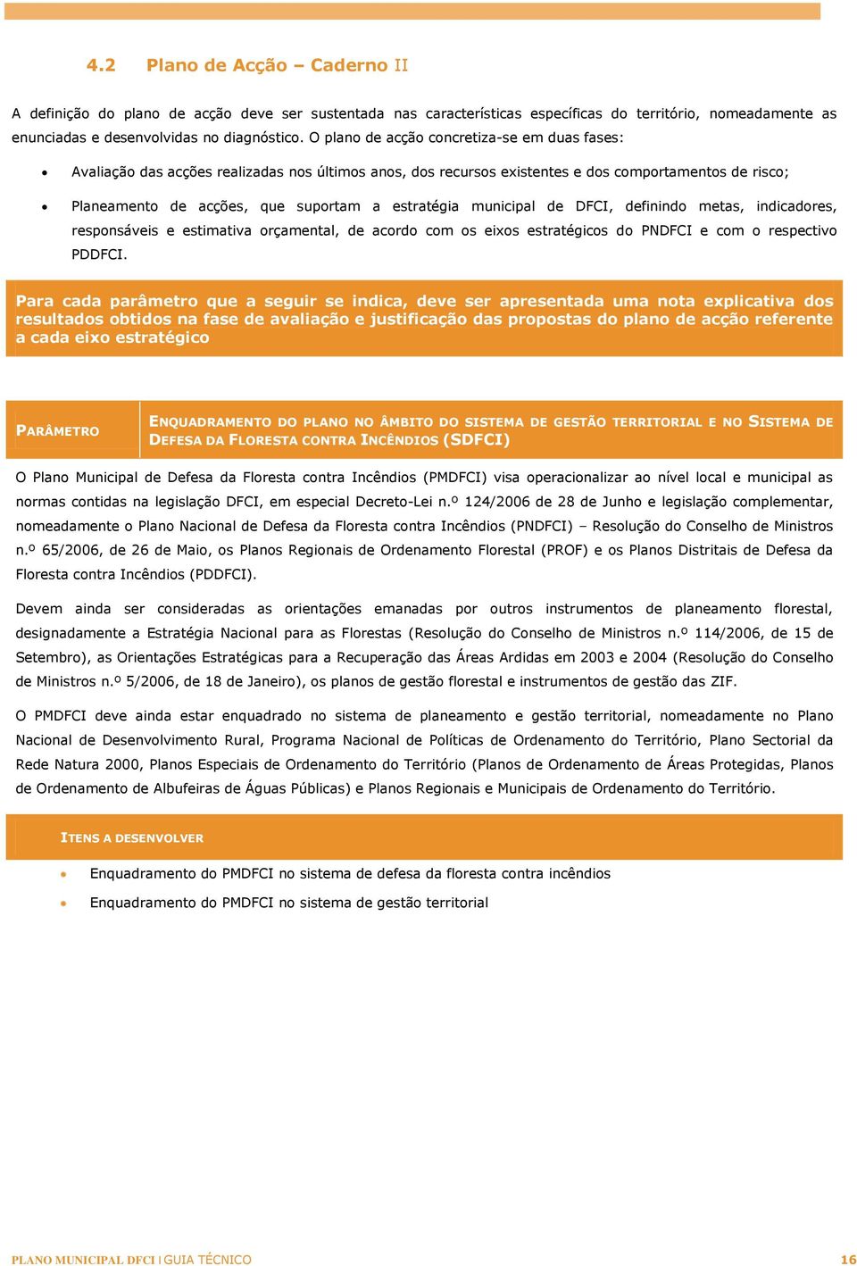 municipal de DFCI, definindo metas, indicadores, responsáveis e estimativa orçamental, de acordo com os eixos estratégicos do PNDFCI e com o respectivo PDDFCI.