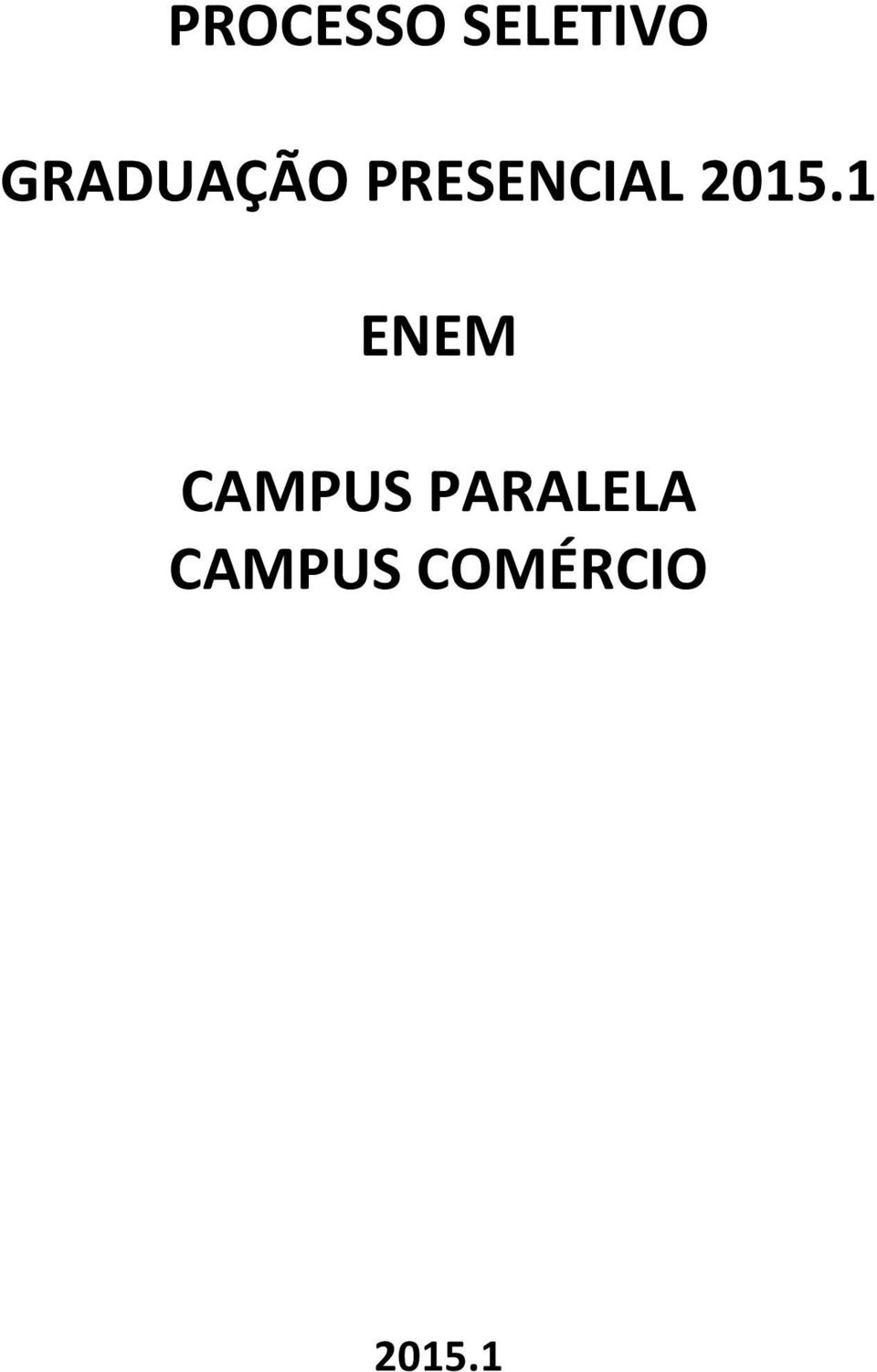 2015.1 ENEM CAMPUS