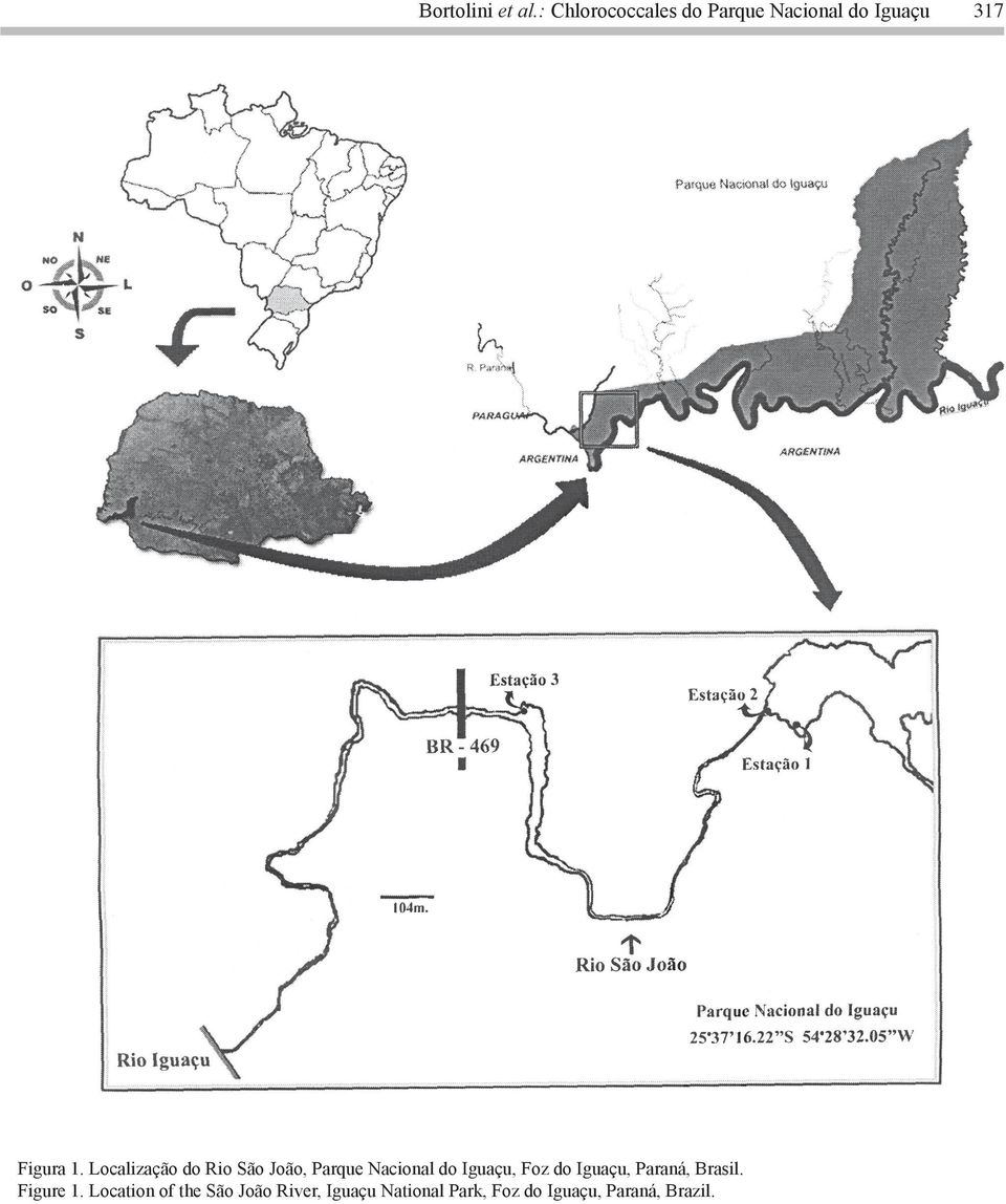 Localização do Rio São João, Parque Nacional do Iguaçu, Foz do