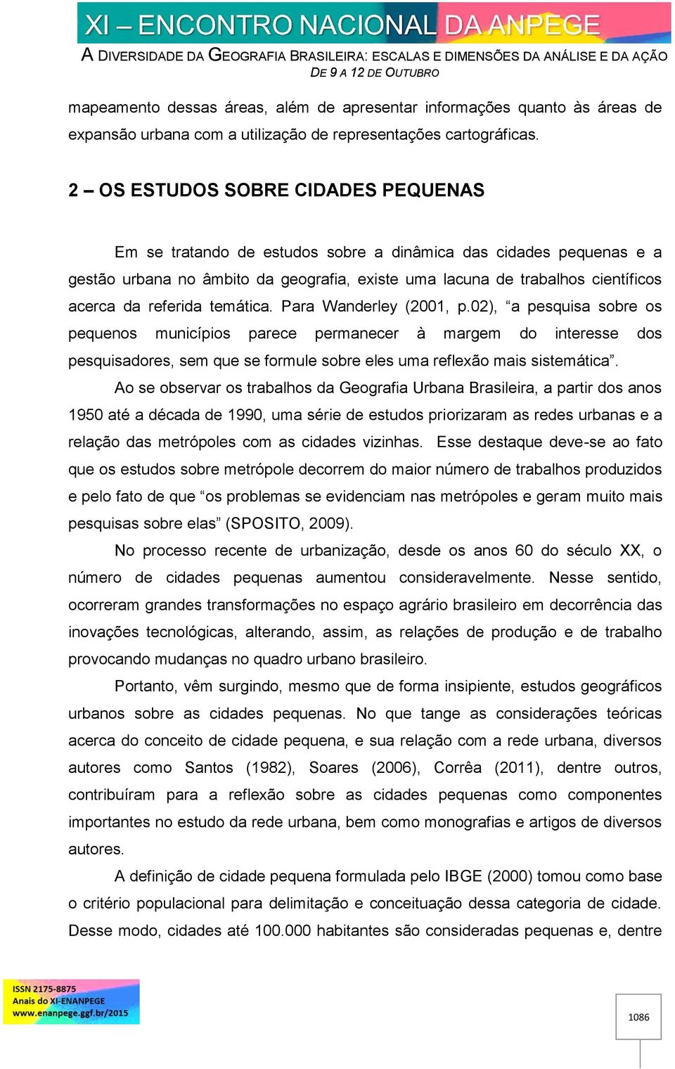 referida temática. Para Wanderley (2001, p.