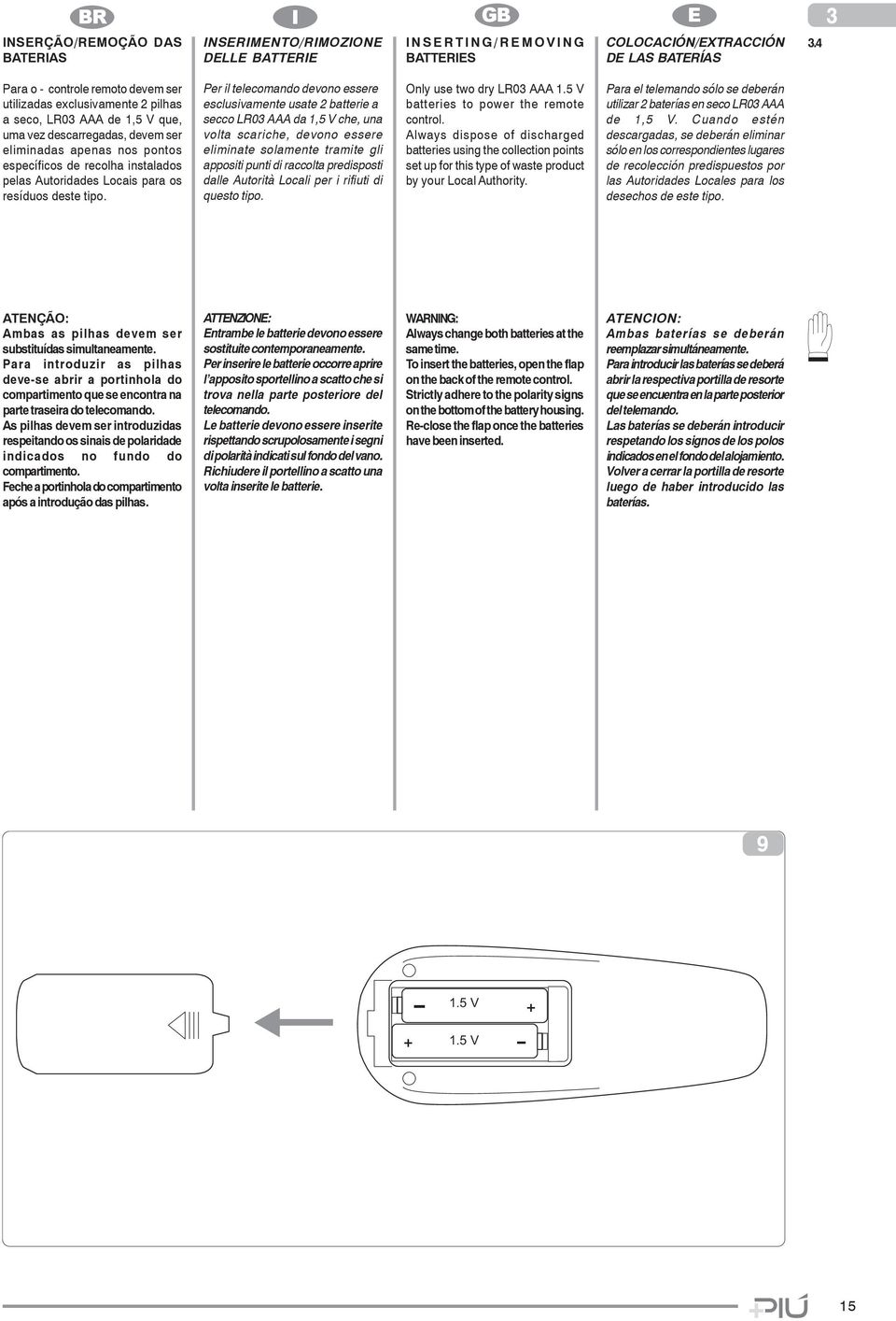 instalados pelas Autoridades Locais para os resíduos deste tipo.