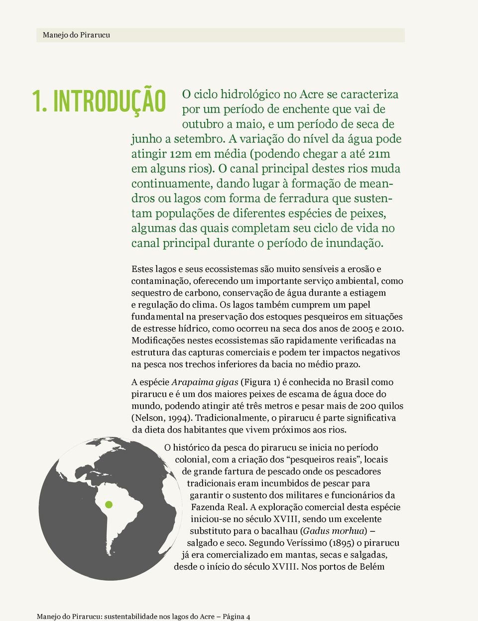 O canal principal destes rios muda continuamente, dando lugar à formação de meandros ou lagos com forma de ferradura que sustentam populações de diferentes espécies de peixes, algumas das quais