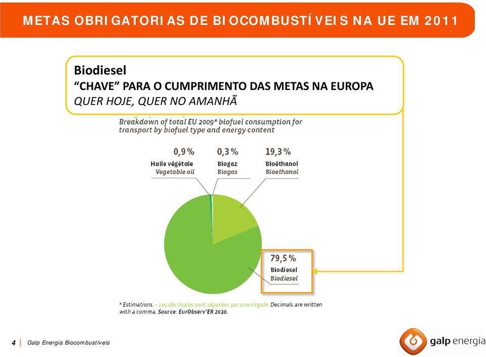 CUMPRIMENTO DAS METAS NA EUROPA QUER