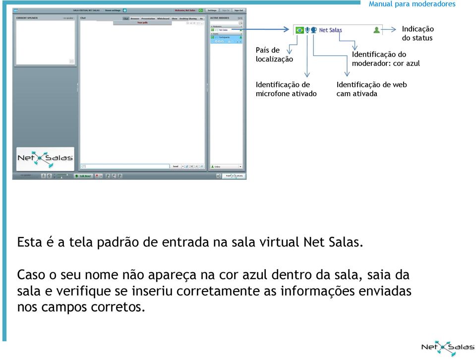 na sala virtual Net Salas.