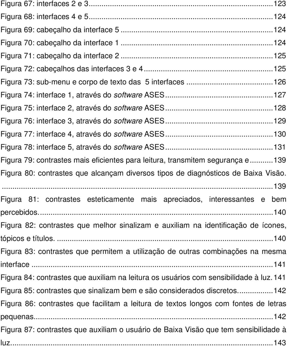 .. 127 Figura 75: interface 2, através do software ASES... 128 Figura 76: interface 3, através do software ASES... 129 Figura 77: interface 4, através do software ASES.