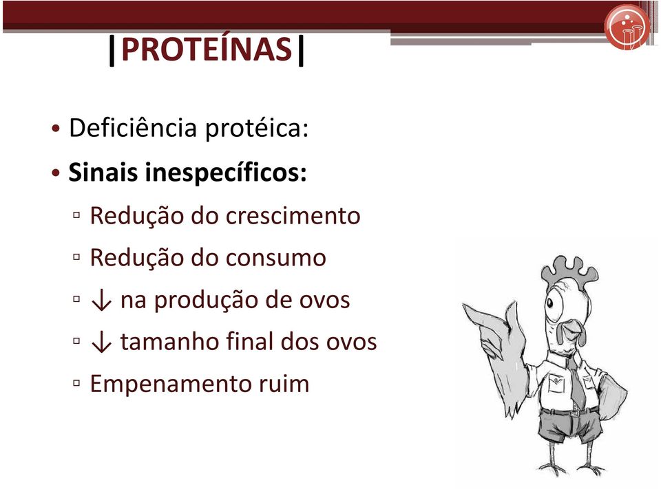 Redução do consumo na produção de ovos