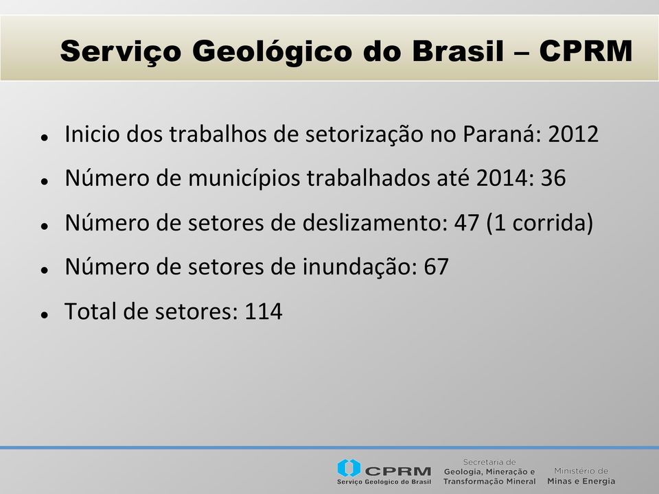 Número de setores de deslizamento: 47 (1 corrida)