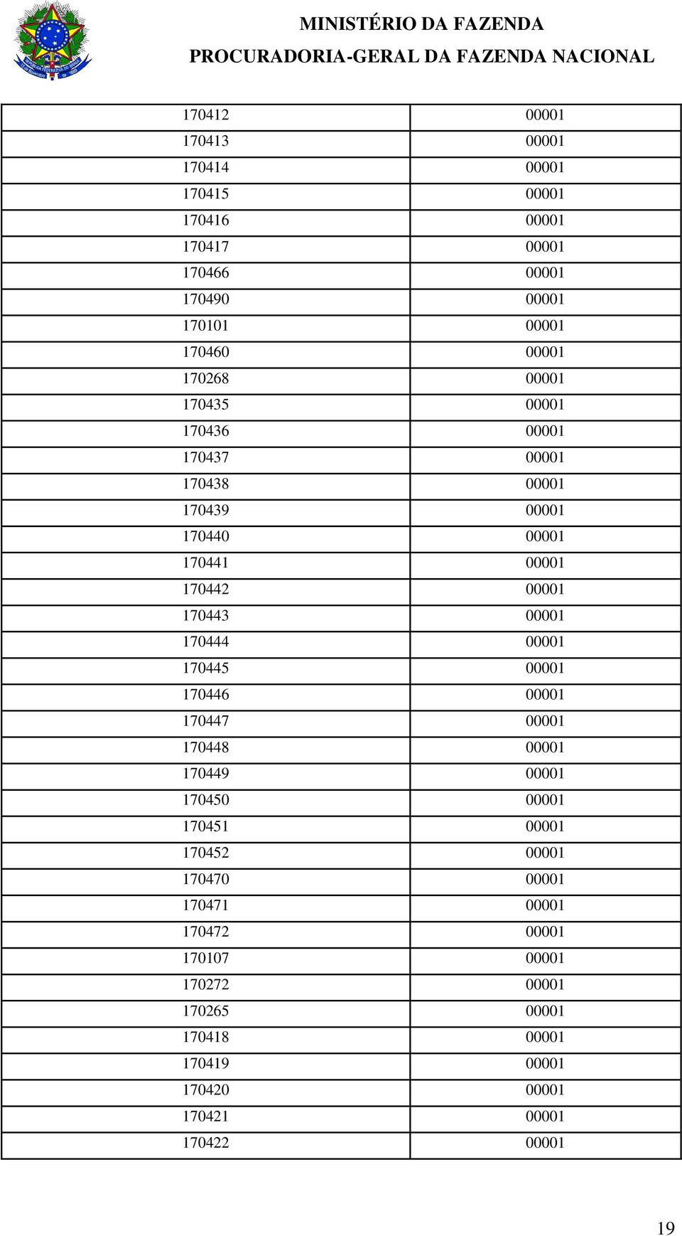 170444 00001 170445 00001 170446 00001 170447 00001 170448 00001 170449 00001 170450 00001 170451 00001 170452 00001 170470 00001