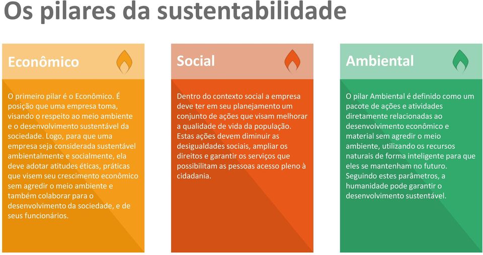 Logo, para que uma empresa seja considerada sustentável ambientalmente e socialmente, ela deve adotar atitudes éticas, práticas que visem seu crescimento econômico sem agredir o meio ambiente e