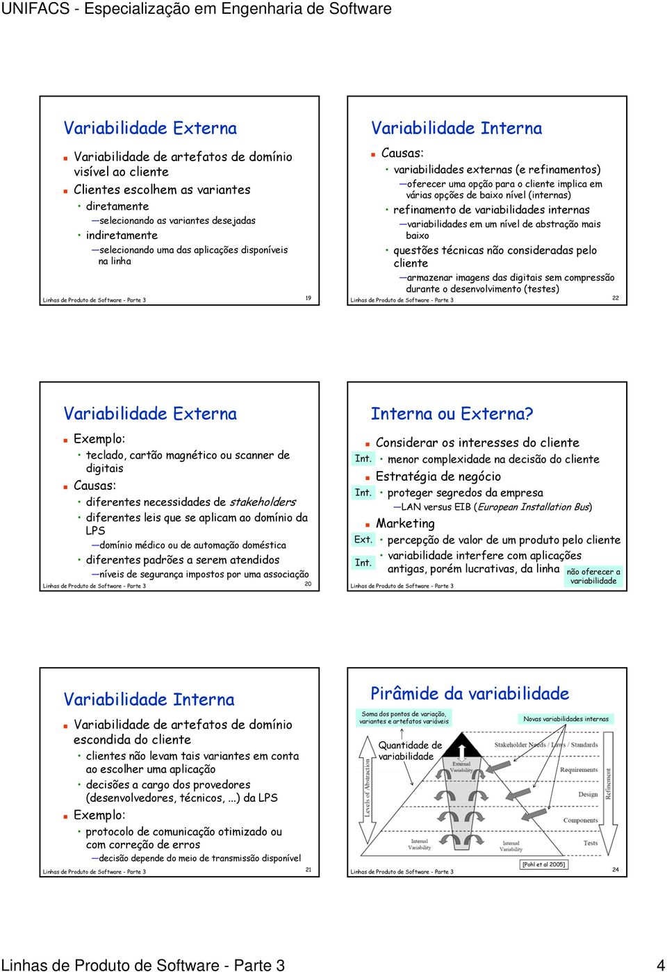 refinamento de variabilidades internas variabilidades em um nível de abstração mais baixo questões técnicas não consideradas pelo cliente armazenar imagens das digitais sem compressão durante o