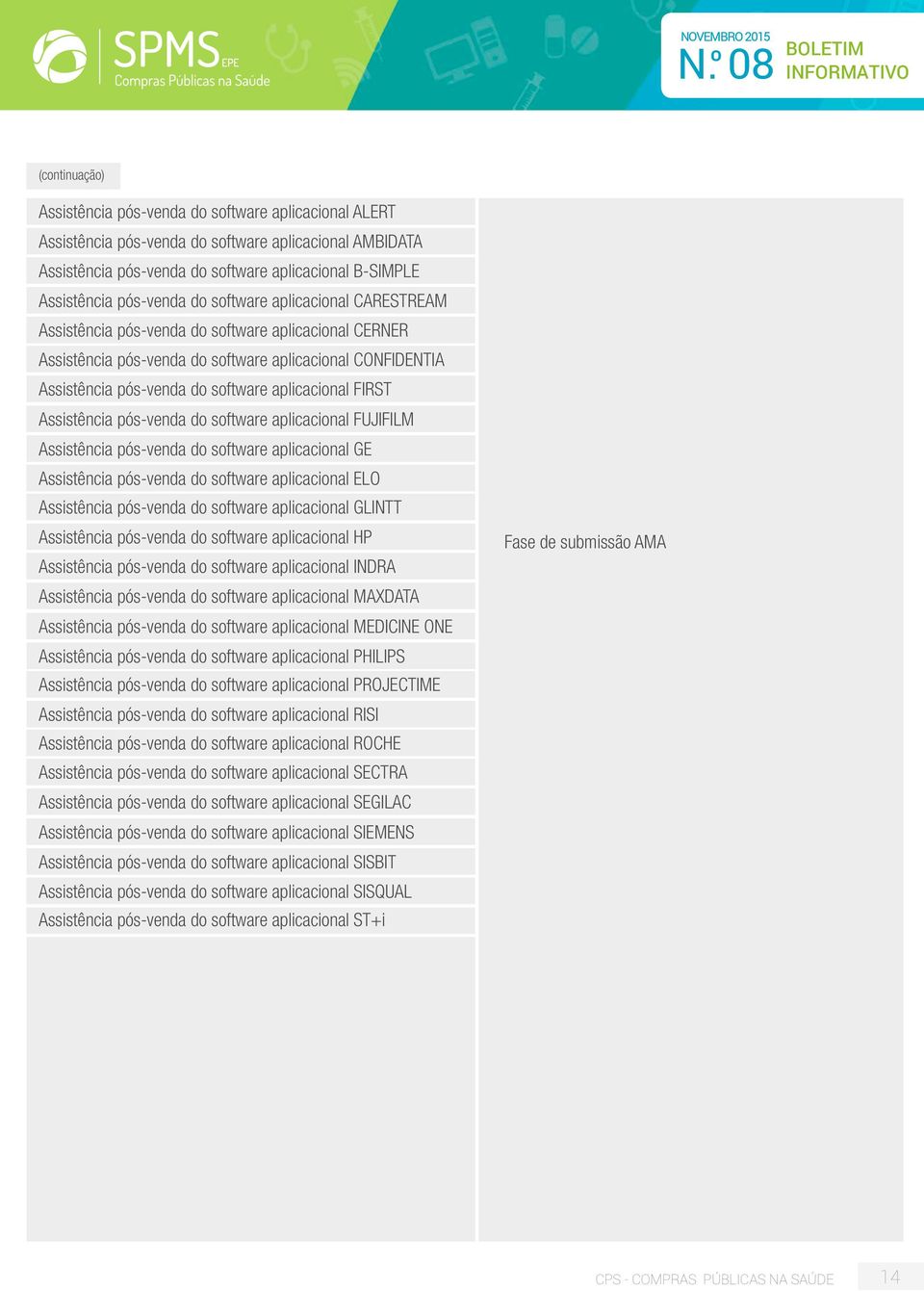 aplicacional FIRST Assistência pós-venda do software aplicacional FUJIFILM Assistência pós-venda do software aplicacional GE Assistência pós-venda do software aplicacional ELO Assistência pós-venda