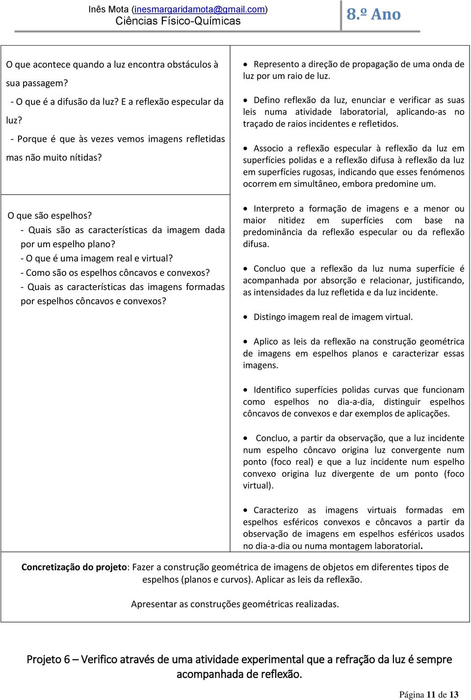 - Quais as características das imagens formadas por espelhos côncavos e convexos? Represento a direção de propagação de uma onda de luz por um raio de luz.