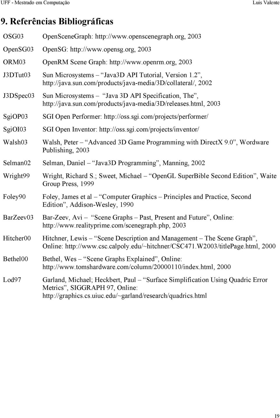 com/products/java-media/3d/collateral/, 2002 J3DSpec03 SgiOP03 SgiOI03 Walsh03 Sun Microsystems Java 3D API Specification, The, http://java.sun.com/products/java-media/3d/releases.