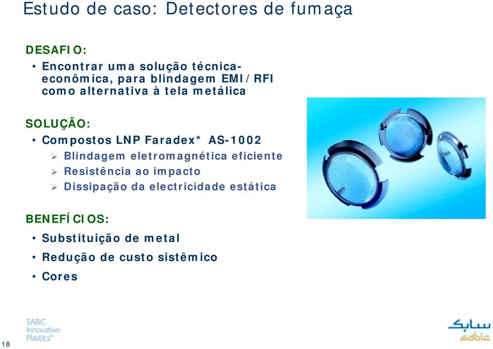 Faradex* AS-1002 Blindagem eletromagnética eficiente Resistência ao impacto Dissipação