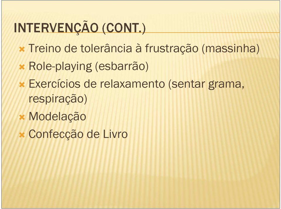 Exercícios de relaxamento (sentar