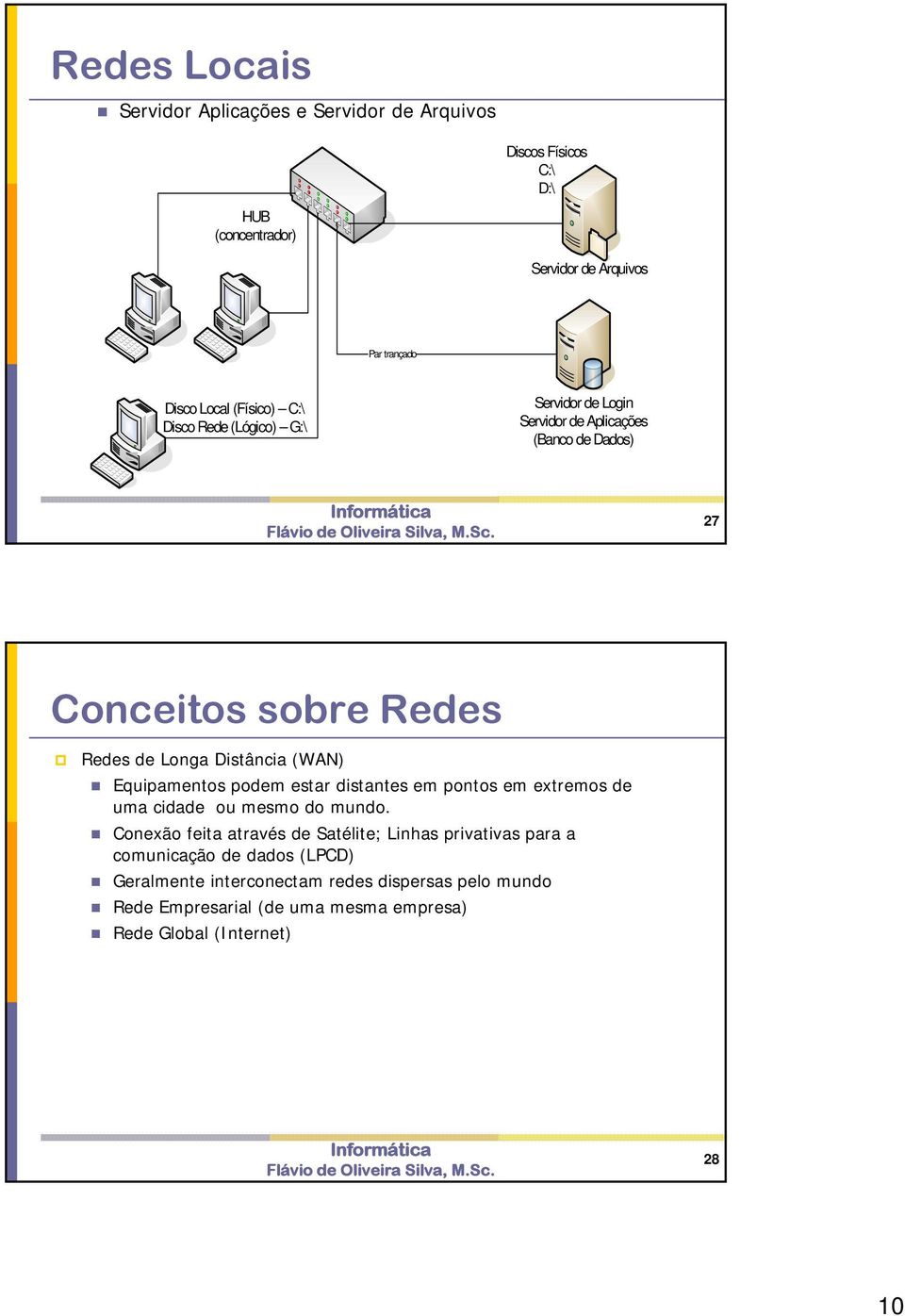 (WAN) Equipamentos podem estar distantes em pontos em extremos de uma cidade ou mesmo do mundo.