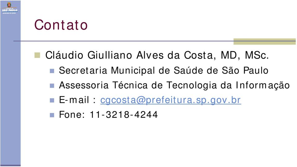 Assessoria Técnica de Tecnologia da Informação