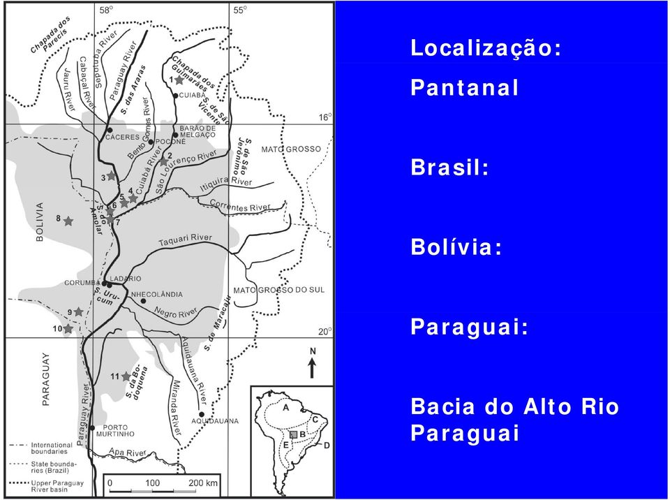 Bolívia: Paraguai: