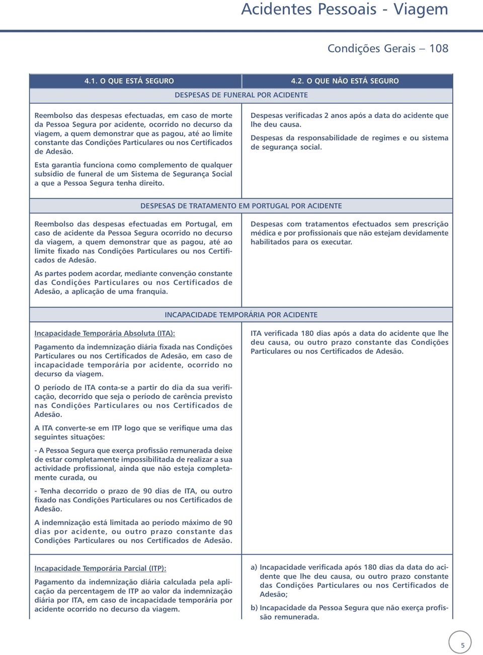 pagou, até ao limite constante das Condições Particulares ou nos Certificados de Adesão.