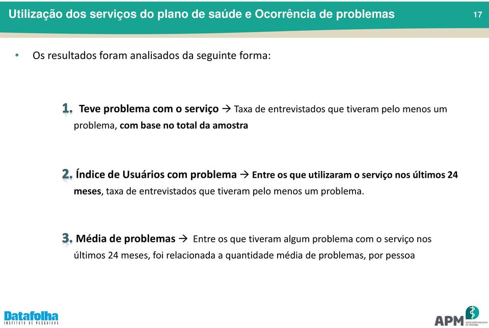 com problema Entre os que utilizaram o serviço nos últimos 24 meses, taxa de entrevistados que tiveram pelo menos um problema.