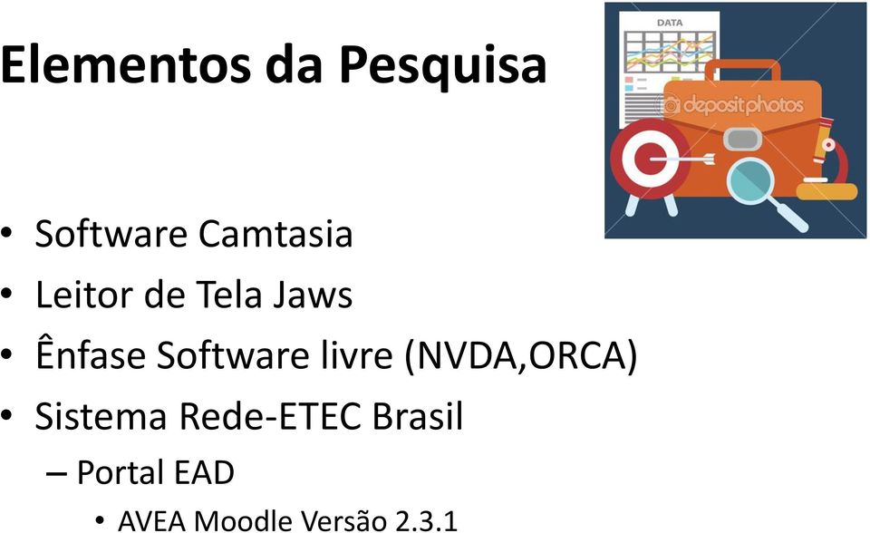 Software livre (NVDA,ORCA) Sistema